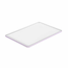 Акція на Дошка кухонна Ardesto Fresh пластикова, біла з ліловим обідком, 205*290*7 мм (AR1401LP) від Eva