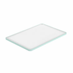 Акция на Дошка кухонна Ardesto Fresh пластикова, біла з блакитним обідком, 205*290*7 мм (AR1401TP) от Eva