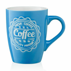 Акція на Чашка Ardesto Coffee керамічна, синя, 330 мл від Eva
