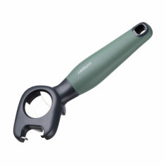 Акція на Відкривачка Ardesto Gemini з нержавіючої сталі та сіро-зеленою пластиковою ручкою (AR2111PG) від Eva