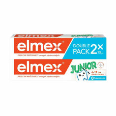 Акція на Набір дитячих зубних паст Elmex Junior Toothpaste, з 6 до 12 років, 2*75 мл від Eva