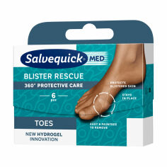 Акція на Пластир для ніг Salvequick Med Blister Rescue Toes, 6 шт від Eva