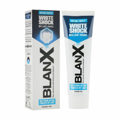 Акція на Відбілювальна зубна паста BlanX White Shock Brilliant Enamel Toothpaste, 75 мл від Eva