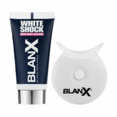 Акція на Інтенсивний відбілювальний комплекс для зубів BlanX White Shock + активатор, 50 мл від Eva