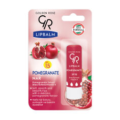 Акция на Бальзам для губ Golden Rose Lip Balm Pomegranate SPF15 Гранат, 4.6 г от Eva