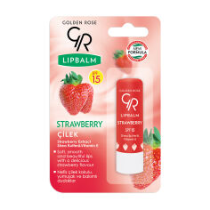 Акція на Бальзам для губ Golden Rose Lip Balm Strawberry SPF15 Полуниця, 4.6 г від Eva