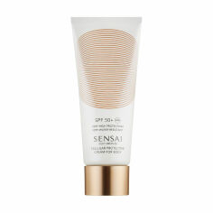 Акція на Антивіковий сонцезахисний крем для тіла Sensai Silky Bronze Cellular Protective Cream For Body SPF 50+, 150 мл від Eva