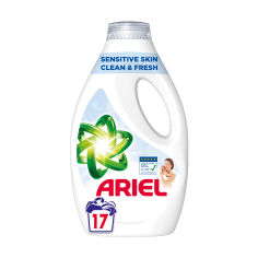 Акція на Гель для прання Ariel Sensitive Skin Clean & Fresh для чутливої шкіри, 17 циклів прання, 850 мл від Eva