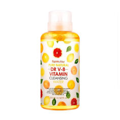 Акция на Очищувальна вода для обличчя FarmStay Pure Natural Dr-V8 Vitamin Cleansing Water, 500 мл от Eva
