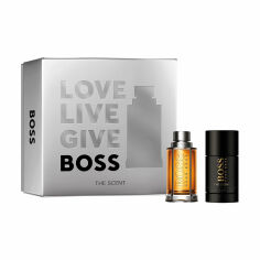 Акція на Парфумований набір чоловічий Hugo Boss The Scent For Him Set (туалетна вода, 50 мл + дезодорант-стік, 75 мл) від Eva