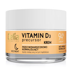 Акція на Денний крем для обличчя проти зморщок Delia Cosmetics Vitamin D3 Precursor Day Cream з вітаміном D3, 50 мл від Eva
