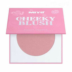 Акция на Компактні рум'яна для обличчя Miyo Cheeky Blush Rouge Powder Delightfully Pinky Cheeks 01 Its True, 8 г от Eva