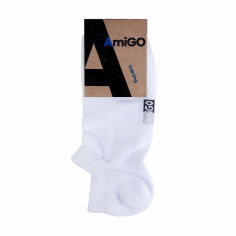 Акція на Шкарпетки чоловічі AmiGO Training F07, білі сітка, розмір 25 від Eva
