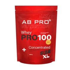 Акція на Дієтична добавка протеїн в порошку AB Pro Whey Pro 100 Concentrated Арахіс-карамель, 2 кг від Eva