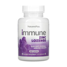 Акція на Цинк NaturesPlus Immune Zinc Lozenge зі смаком ягід, 60 жувальних таблеток від Eva