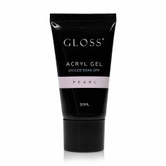 Акция на Акрил-гель для нігтів Gloss Acryl Gel UV/LED Soak Off, Pearl, 30 мл от Eva
