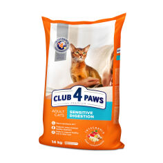 Акція на Сухий корм для кішок Club 4 Paws Premium Чутливе травлення,14 кг від Eva