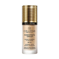 Акція на Тональна основа для обличчя Collistar Fondotinta Unico Universal Youth Essence SPF 15, з омолоджувальною есенцією, 1R Rose Ivory, 30 мл від Eva