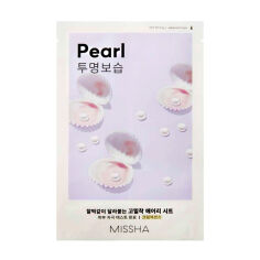Акция на Тканинна маска для обличчя Missha Airy Fit Sheet Mask Pearl з екстрактом перлин, 19 г от Eva