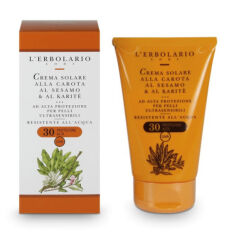 Акция на Сонцезахисний крем L'Erbolario Crema Solare Alla Carota, Al Sesamo And Al Karite, SPF 30, 125 мл от Eva