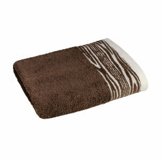 Акція на Махровий рушник для ванної Home Line Tree темно-коричневий, 50*90, 1 шт (101999) від Eva