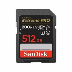 Акція на Карта памяти SanDisk SD 512GB C10 UHS-I U3 R200/W140MB/s Extreme Pro V30 (SDSDXXD-512G-GN4IN) від MOYO