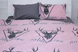 Акция на Наволочка MirSon Ranforce Elite 17-0516 Noble deers pink 50x50 см от Rozetka