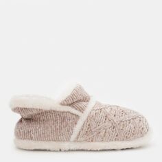 Акція на Жіночі домашні капці із закритим носком Beppi 2188080 38 25.6 см Beige від Rozetka