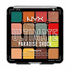 Акція на Палетка тіней для повік NYX Professional Makeup Ultimate Shadow Palette 16 відтінків, Paradise Shock, 12.8 г від Eva