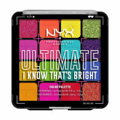 Акция на Палетка тіней для повік NYX Professional Makeup Ultimate Shadow Palette 16 відтінків, I Know Thats Bright, 12.8 г от Eva
