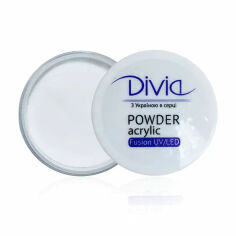 Акція на Акрилова пудра для нігтів Divia Acrylic Powder Fusion UV/LED, 18 г (Di1815) від Eva