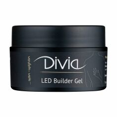Акция на Моделювальний гель для нігтів Divia LED Builder Gel Di1105, Ultra Clear, 14 г от Eva