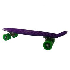 Акция на Скейт Go Travel Penny board фиолетовый с зелёным (LS-P2206PGS) от Будинок іграшок