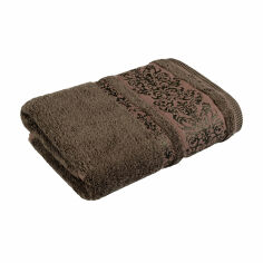 Акция на Махровий рушник для ванної Home Line Bamboo коричневий, 50*90 см (127248) от Eva