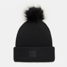 Акція на Шапка жіноча Under Armour UA Halftime Ribbed Pom 1373098-001 One Size Чорна від Rozetka