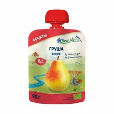Акция на Дитяче фруктове пюре Fleur Alpine Organic Груша, від 4 місяців, 90 г от Eva