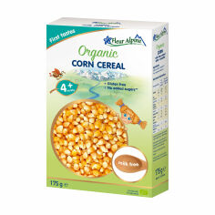 Акція на Дитяча безмолочна каша Fleur Alpine Organic Corn Cereal Кукурудзяна, від 4-х місяців, 175 г від Eva