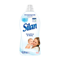 Акція на Кондиціонер для білизни Silan Sensitive & Baby, 76 циклів прання, 1.672 л від Eva