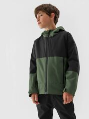 Акция на Підліткова демісезонна куртка для хлопчика 4F 4FJAW23TTJAM281-43S 158 см Хакі от Rozetka