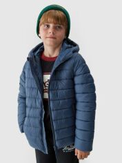 Акция на Підліткова демісезонна куртка для хлопчика 4F 4FJAW23TDJAM273-31S 152 см Синя от Rozetka