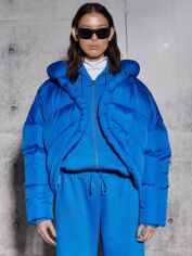 Акция на Куртка демісезонна коротка жіноча Missguided RS110533 48 Синя от Rozetka