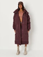 Акция на Куртка зимова довга жіноча Missguided YX9211357 36 Фіолетова от Rozetka