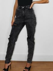 Акция на Джинси Slim Fit жіночі Missguided YRX9208190 36L Темно-сірі от Rozetka