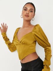 Акція на Корсет-топ жіночий Missguided TW632257 38 Оливковий від Rozetka