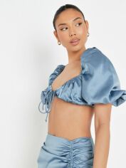 Акція на Топ жіночий Missguided TW631743 42 Сірий з блакитним від Rozetka