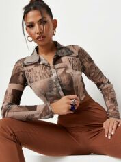 Акция на Топ жіночий Missguided TJF27357 40 Бежевий от Rozetka