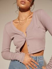 Акция на Кардиган в'язаний жіночий Missguided RS110149 42 Бузковий от Rozetka