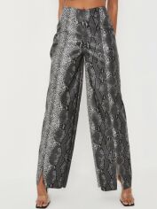 Акція на Штани зі штучної шкіри жіночі Missguided R9348463 34 Сірі від Rozetka
