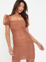 Акція на Сукня-футболка коротка жіноча Missguided DE931456 38 Коричнева від Rozetka