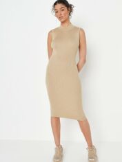Акція на Сукня міді осіння жіноча Missguided WXK2235295 40 Пісочна від Rozetka